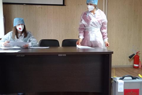 Пункт для голосования в актовом зале (Терешковой, 59)